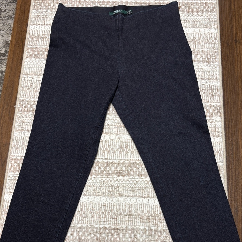 Ralph Lauren Dark Indigo Denim  Ankle Pants